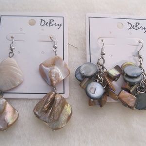 *SPECIAL* 2 Pr Shell Earrings NWOT